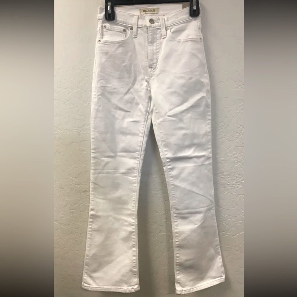 Madewell Cali-Demi Boot Jeans White Size 24